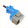 Blue and gray plastic brake light switch connector with black pin for ford falcon bf fg fgx territory sx