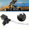 Black and chrome front brake master cylinder with long lever for Suzuki Ozark 250 ATV use