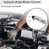Gray metallic brake master cylinder with black rubber boot and silver fittings for toyota prius 2004-2009