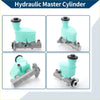 Brake master cylinder reservoir for toyota rav4 1997-2000 with light teal plastic reservoir and gray metal cylinder
