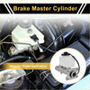 Silver brake master cylinder with white plastic reservoir and black cap for toyota hilux ln3 ln6 braking systems