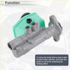 Silver metallic brake master cylinder with teal plastic reservoir cap for toyota 4runner 1996-2000