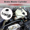 Gray brake master cylinder with black cap and mounting flanges for toyota avalon 2000-2004 shown in inset circle