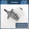 Gray metallic brake master cylinder with white reservoir attached for toyota land cruiser 3.0td 2002-2009
