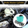 Turquoise plastic and metal brake master cylinder with reservoir for toyota landcruiser automotive use