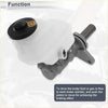 Brake master cylinder with white plastic reservoir black cap and metallic gray housing for toyota rav4 2006-2019