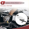 Brake master cylinder with white plastic reservoir and metallic housing for toyota scion xb 2008-2015 back side view