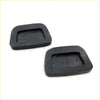 Black rubber brake pedal pad covers for toyota hilux 2nd gen rn20-rn27 1972-1978 shown from the back side