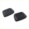 Black rubber brake pedal pads with ribbed texture for toyota hilux 2nd gen rn20-rn27 1972-1978