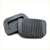 Black rubber brake pedal pad set with ribbed texture for toyota hilux 2nd gen rn20-rn27 1972-1978