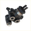 Black metal brake proportioning valve with silver metallic housing and threaded ports for toyota hilux rzn169 rzn174