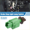 Green and brown plastic brake stop light lamp switch with molded connector housing for toyota land cruiser back side