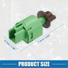 Green plastic brake stop light lamp switch connector with brown cap for toyota land cruiser 2008-2020 seen from back