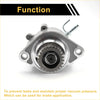Silver metallic brake vacuum pump with gear mechanism and mounting holes for toyota land cruiser 1995 to 2003