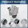 Silver metallic brake vacuum pump with black rubber gear and handle for toyota land cruiser 2002-2010 replacement