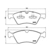 Brembo Brake Pad Front Set (Low-Met) P50063