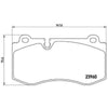 Brembo Brake Pad Front Set (Low-Met) P50074
