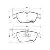 Brembo Brake Pad Rear Set (Low-Met) P50104