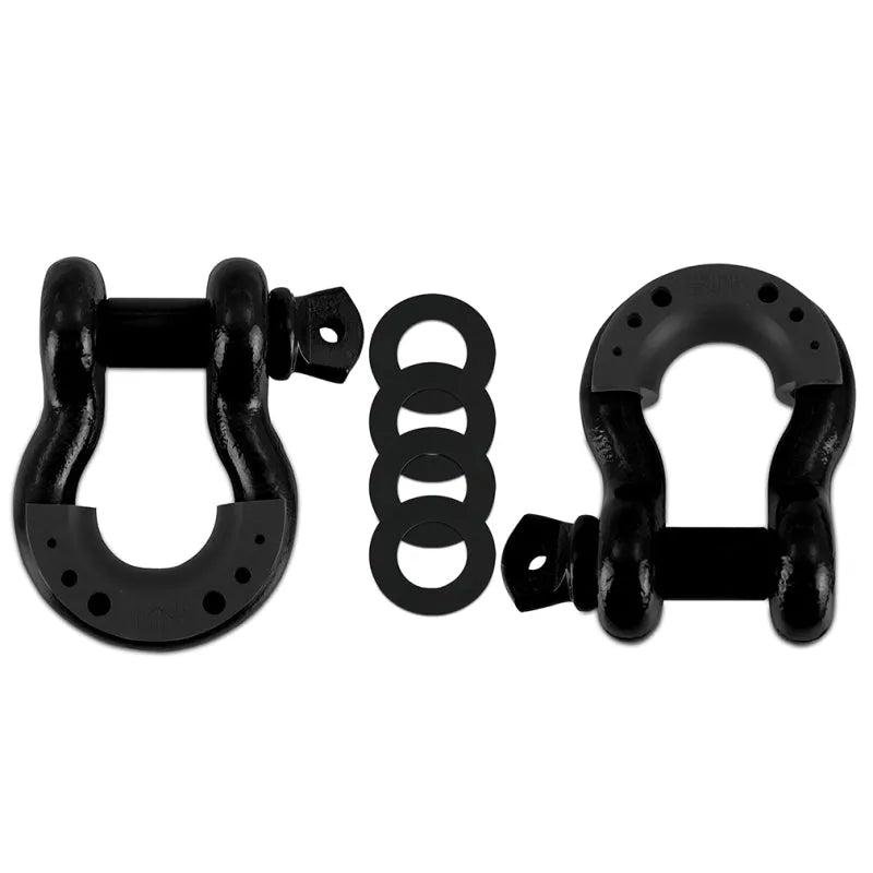 Borne Off-Road Bndr-BK Borne D-Ring Shackle Set Black