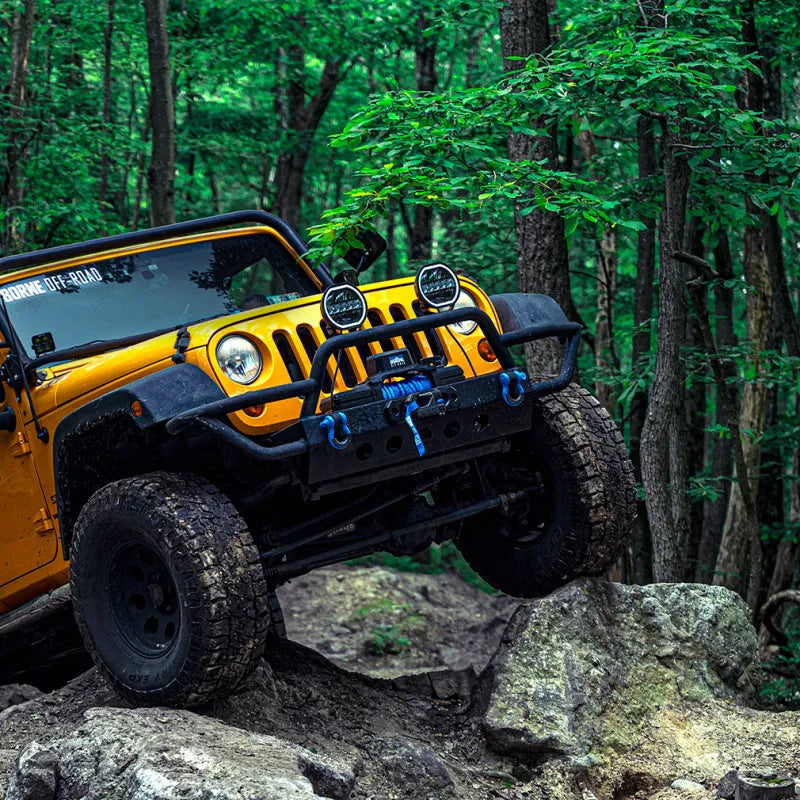 Borne Off-Road Bnwn-12-SGR 12K Winch - Grey Synthetic Rope