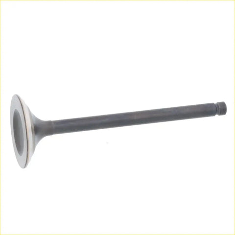Bronco engine exhaust valve in black metal with circular head and threaded stem for suzuki quadrunner 230 lt230e