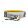 Gray plastic bumper bar indicator light with yellow lens and exposed wiring for toyota hilux 1988-1997