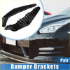 Black plastic bumper brackets for nissan gt-r shown from the back side perfect for toyota highlander 2014-2019
