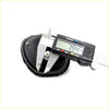 Black rubber suction cup with silver metal bolt and digital caliper showing 794mm for nissan navara d23 np300 bumper