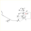 Black metal sway bar assembly with bushings and mounting hardware for bumper on nissan navara d23 np300 2014-2020