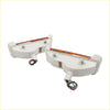 White plastic bumper lightset side marker lights with amber led strips and bundled wiring for isuzu faster kb kbd