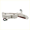 Backside of white plastic bumper lightset with red led strip and green red wires for Isuzu Faster KB KBD