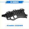 Black plastic bumper mounting bracket for Toyota C-HR 2018-2022 with grid pattern and multiple cutouts back side view