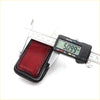 Red rectangular bumper reflector for toyota hilux 4runner 1997-2005 with textured lens and black plastic back housing