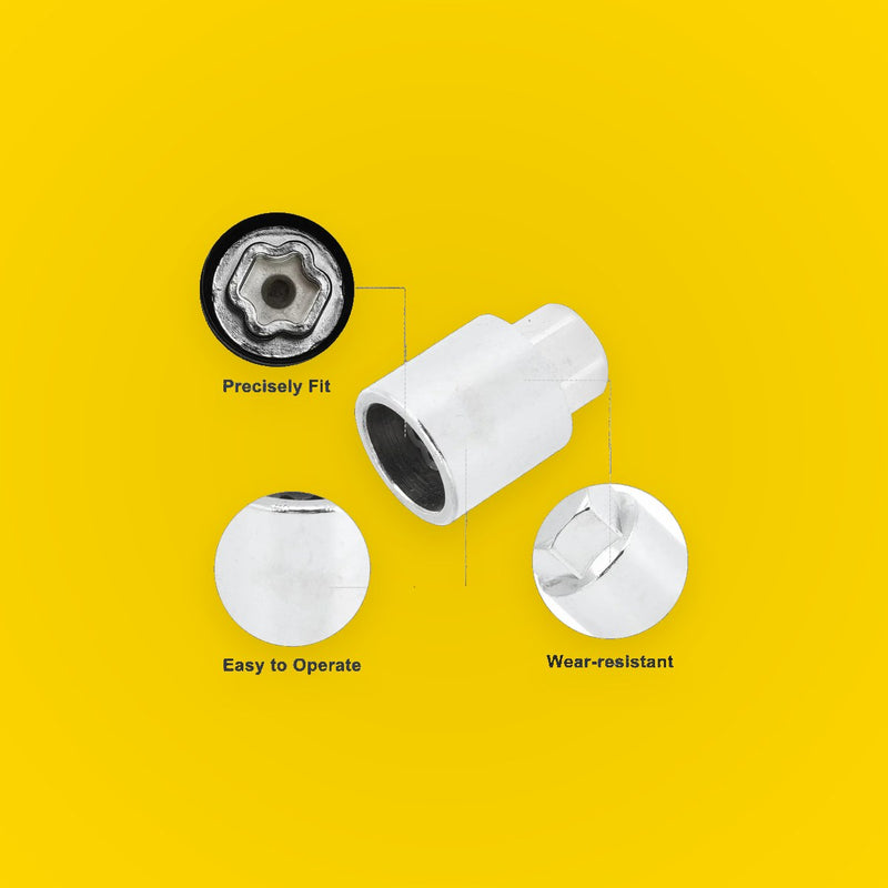 C Wheel Lock Lug Nut Antitheft Key for Toyota