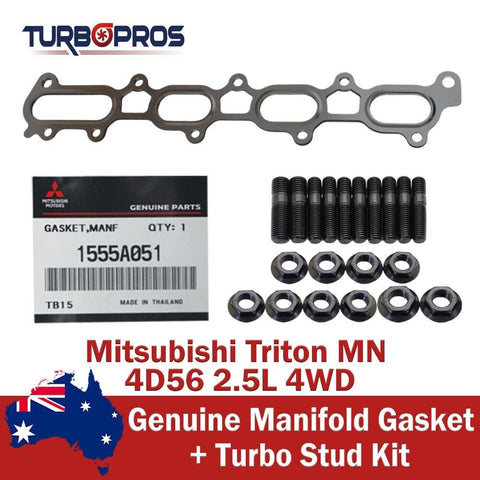 Mitsubishi Triton MN 4D56 2.5L 4WD Genuine Manifold Gasket & Stud Kit