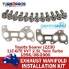 Toyota Soarer 2.5L Twin Turbo Permaseal Manifold Titanium Stud&Gasket Kit