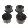 Black rubber cabin mounting bushings with central hole and flared edges for toyota hilux 1983-1997