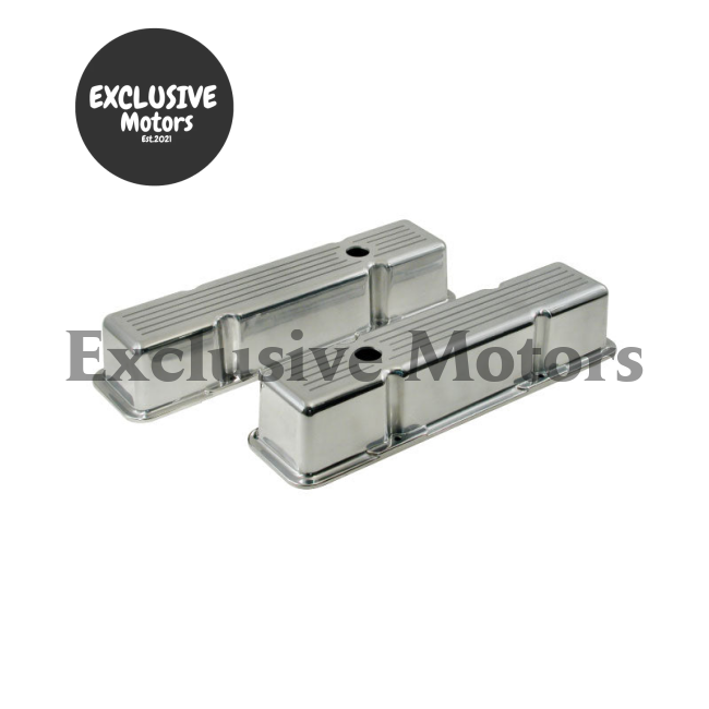 Chevrolet Polished Aluminium Valve Covers 283 327 350 (1955-1980)