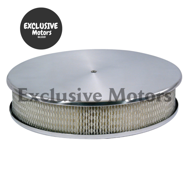 Holley, Edelbrock, Carter 14" Round Aluminum Air Filter Kit (1960-1980)