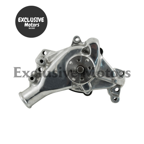 Chevy Small Block Long Water Pump Polished Aluminum (1969-1985)