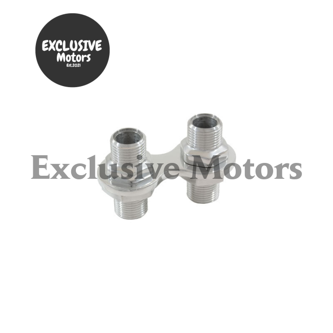 2 Port Polished Aluminum Heater Bulkhead (1960-1975)