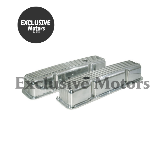 Chevy SBC 283-400 Finned Aluminum Valve Covers Tall (1955-2003)