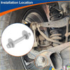 Gray metal camber alignment bolt with hex head and threaded shaft for Toyota 4Runner and FJ Cruiser 2003-2023