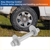 Gray metallic camber alignment bolt with threaded shaft and hex head for toyota 4runner fj cruiser 2003-2023