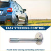 Silver metallic camber alignment bolt washer with threaded shaft and circular flange end for toyota t100 1993-1998