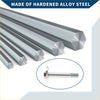 Silver hardened alloy steel hexagonal bar stock with matching bolt for camber alignment bolt washer toyota t100 1993-1998