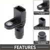 Black plastic camshaft position sensor with cylindrical body and mounting bracket for 2019-2020 toyota avalon 2.5l