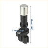 Black and silver camshaft position sensor for toyota rav4 2009-2018 with cylindrical top cap and threaded base