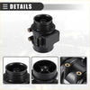 Black plastic car air flow sensor maf with gold threaded fittings and rectangular housing for toyota 4runner 1996 1998