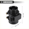 Black plastic car air flow sensor maf with gold threaded fittings for toyota 4runner 1996-1998
